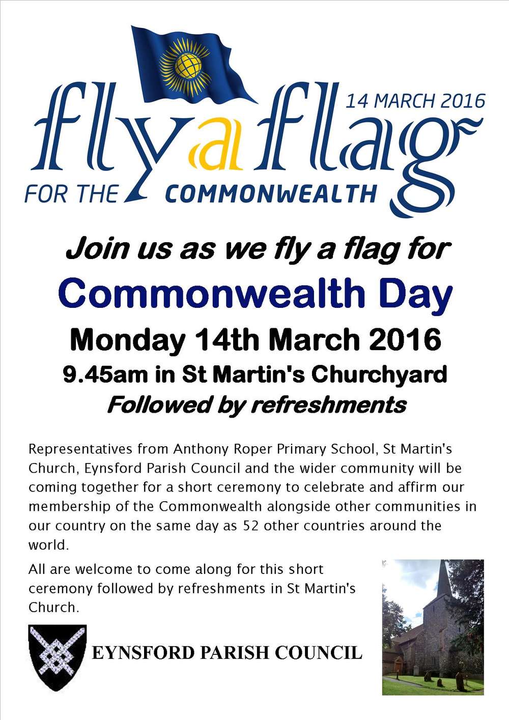 Flying the Flag for Commonwealth Day