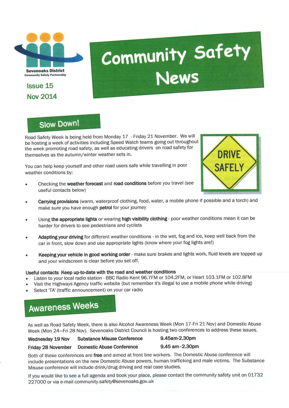 Community Safety News from Sevenoaks District Council